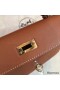Hermes Kelly Mini II Handmade Bag In Gold Swift Calfskin