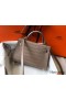 Hermes Kelly Mini II Handmade Bag In Grey Crocodile Embossed Leather