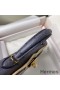 Hermes Kelly Mini II Handmade Bag In Gris Agate Ostrich Leather