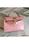 Hermes Kelly Mini II Handmade Bag In Nude Alligator Crocodile
