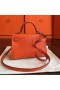 Hermes Kelly Mini II Handmade Bag In Orange Epsom Leather