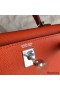 Hermes Kelly Mini II Handmade Bag In Orange Epsom Leather