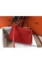 Hermes Kelly Mini II Handmade Bag In Red Crocodile Embossed Leather