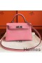 Hermes Kelly Mini II Handmade Bag In Rose Confetti Epsom Leather