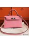 Hermes Kelly Mini II Handmade Bag In Rose Confetti Epsom Leather
