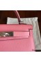 Hermes Kelly Mini II Handmade Bag In Rose Confetti Epsom Leather