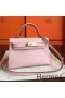 Hermes Kelly Mini II Handmade Bag In Rose Dragee Swift Calfskin