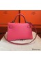 Hermes Kelly Mini II Handmade Bag In Rose Lipstick Chevre Leather