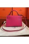 Hermes Kelly Mini II Handmade Bag In Rose Tyrien Epsom Leather
