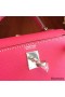 Hermes Kelly Mini II Handmade Bag In Rose Tyrien Epsom Leather
