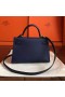 Hermes Kelly Mini II Handmade Bag In Sapphire Epsom Leather