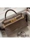 Hermes Kelly Mini II Handmade Bag In Taupe Alligator Crocodile