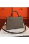 Hermes Kelly Mini II Handmade Bag In Taupe Epsom Leather