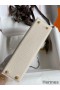 Hermes Kelly Mini II Sellier Bicolor Handmade Bag in Craie and Trench Epsom Calfskin