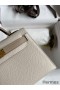 Hermes Kelly Mini II Sellier Bicolor Handmade Bag in Craie and Trench Epsom Calfskin