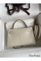 Hermes Kelly Mini II Sellier Handmade Bag In Beton Matte Alligator Leather