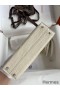 Hermes Kelly Mini II Sellier Handmade Bag In Beton Matte Alligator Leather