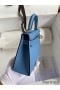 Hermes Kelly Mini II Sellier Handmade Bag In Blue Paradise Epsom Calfskin