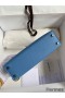 Hermes Kelly Mini II Sellier Handmade Bag In Blue Paradise Epsom Calfskin