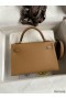 Hermes Kelly Mini II Sellier Handmade Bag In Chai Epsom Calfskin