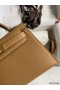 Hermes Kelly Mini II Sellier Handmade Bag In Chai Epsom Calfskin