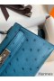 Hermes Kelly Mini II Sellier Handmade Bag In Colvert Ostrich Leather