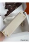 Hermes Kelly Mini II Sellier Handmade Bag In Craie Swift Calfskin