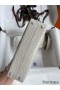 Hermes Kelly Mini II Sellier Handmade Bag In Grey Matte Alligator Leather