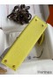 Hermes Kelly Mini II Sellier Handmade Bag In Lime Epsom Calfskin