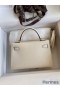 Hermes Kelly Mini II Sellier Handmade Bag In Nata Epsom Calfskin