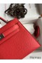 Hermes Kelly Mini II Sellier Handmade Bag In Piment Epsom Calfskin