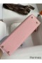 Hermes Kelly Mini II Sellier Handmade Bag In Rose Sakura Epsom Calfskin