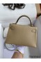 Hermes Kelly Mini II Sellier Handmade Bag In Trench Chevre Mysore Leather
