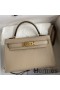 Hermes Kelly Mini II Sellier Handmade Bag In Trench Epsom Calfskin