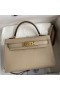 Hermes Kelly Mini II Sellier Handmade Bag In Trench Epsom Calfskin