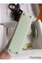 Hermes Kelly Mini II Sellier Handmade Bag In Vert Fizz Chevre Mysore Leather