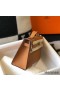 Hermes Kelly Pochette Bag In God Epsom Leather