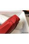 Hermes Kelly Pochette Bag In Red Epsom Leather