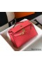 Hermes Kelly Pochette Bag In Rose Lipstick Epsom Leather