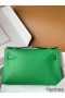 Hermes Kelly Pochette Handmade Bag In Bamboo Swift Calfskin