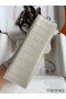 Hermes Kelly Pochette Handmade Bag In Beton Matte Alligator Leather