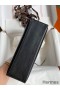 Hermes Kelly Pochette Handmade Bag In Black Swift Calfskin