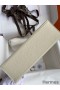Hermes Kelly Pochette Handmade Bag In Craie Epsom Calfskin
