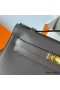 Hermes Kelly Pochette Handmade Bag In Etain Epsom Calfskin