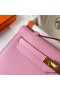 Hermes Kelly Pochette Handmade Bag In Mauve Sylvestre Epsom Calfskin