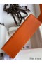 Hermes Kelly Pochette Handmade Bag In Orange Epsom Calfskin