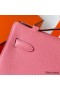 Hermes Kelly Pochette Handmade Bag In Rose Confetti Epsom Calfskin