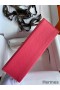 Hermes Kelly Pochette Handmade Bag In Rose Lipstick Epsom Calfskin