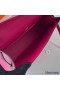 Hermes Kelly Pochette Handmade Bag In Rose Mexico Chevre Mysore Leather