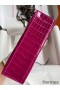 Hermes Kelly Pochette Handmade Bag In Rose Scheherazade Shiny Alligator Leather